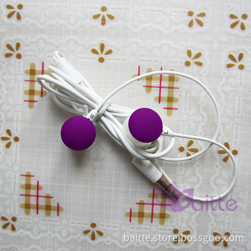 quanlity soundy with low price Candy shape colorful eaphones for MP3/phone